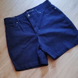 Gloria Vanderbilt Blue Jean Shorts High-Waisted Short Length Tailored Size 12